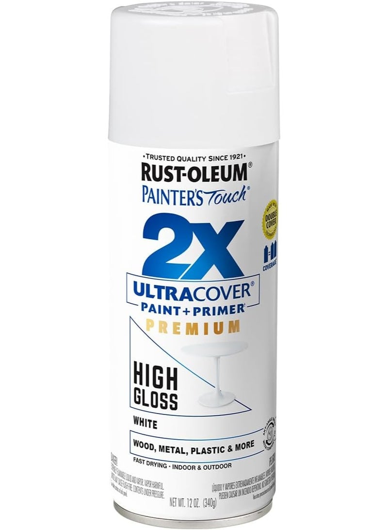 RUST-OLEUM Rust Oleum Painter's 2X Ultra Cover High Gloss Spray (331171 High Gloss White) - Image 1