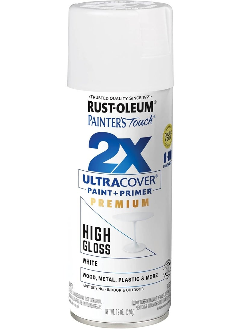 RUST-OLEUM Rust Oleum Painter's 2X Ultra Cover High Gloss Spray (331171 High Gloss White) - Image 3