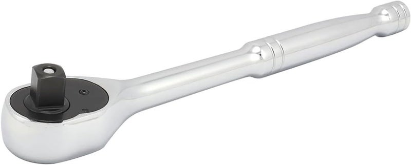 Neiko 03103A 1/2 Inch Ratchet Wrench, 72-Tooth Reversible Ratchet, Quick Release 1/2 Drive Ratchet, 10 Inch Oval Head Socket Wrench, CR-V Steel Rachet Wrench - Image 2