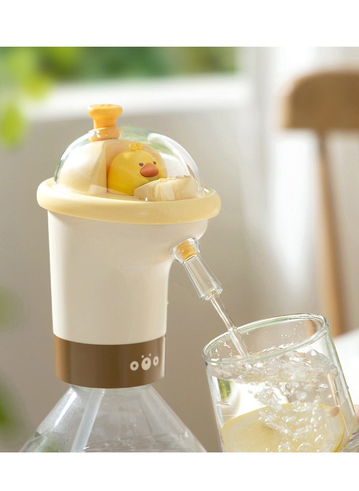 Electric Bear Pump for Bottled Water, Water Dispenser Pump, Mineral Water Pressure Pump, Automatic Water Pressing Dispenser for Bottled Water, Cartoon Cute Style - Image 1