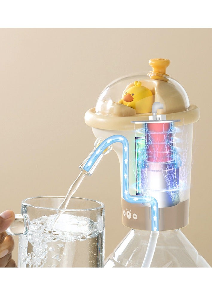 Electric Bear Pump for Bottled Water, Water Dispenser Pump, Mineral Water Pressure Pump, Automatic Water Pressing Dispenser for Bottled Water, Cartoon Cute Style - Image 2