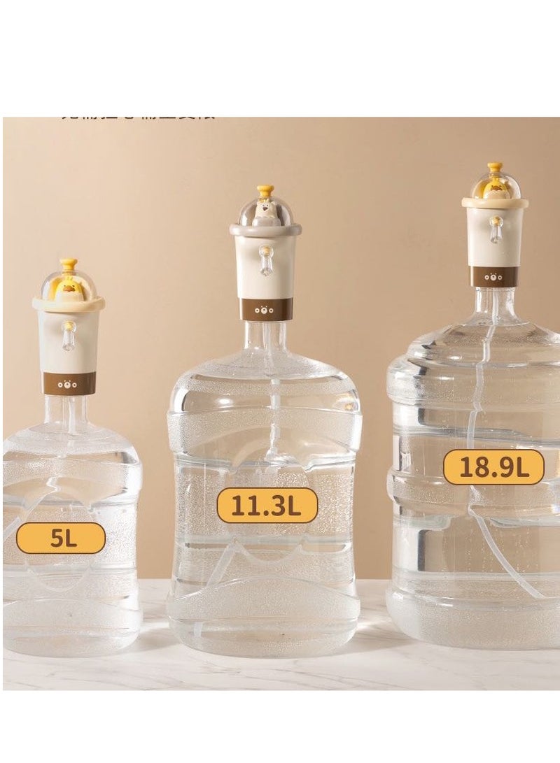 Electric Bear Pump for Bottled Water, Water Dispenser Pump, Mineral Water Pressure Pump, Automatic Water Pressing Dispenser for Bottled Water, Cartoon Cute Style - Image 4