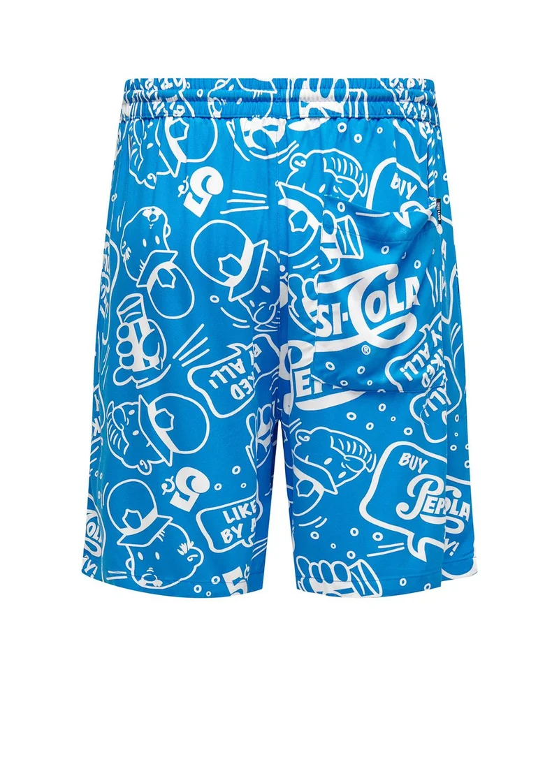 Only & Sons Slogan Shorts
