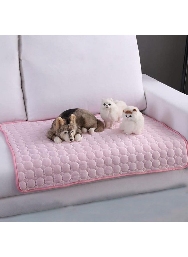 Rectangular Dog & Cat Bed|Premium Cool Ice Silk With Polyester With Bottom Mesh|Multi-Utility Self-Cooling Pad For Dog & Cat|Light-Weight & Durable Dog Bed|Zqcj001P-Xl|Pink - pzsku/ZBFD93B2614F9D24D0B3FZ/45/_/1728311656/28a0d4eb-af7c-41ba-a65f-507bcddd261a