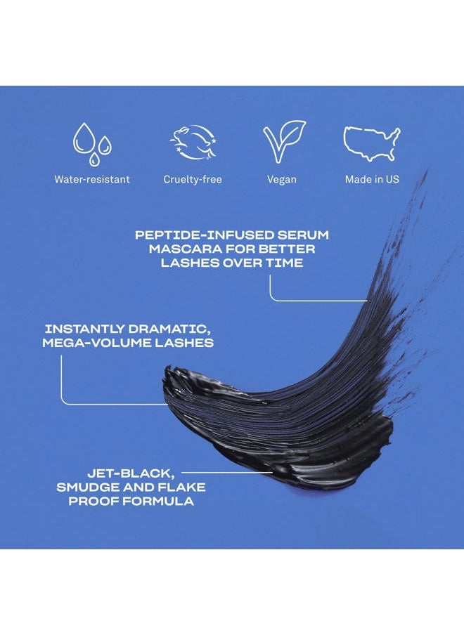 BABE ORIGINAL - Babe Original Babe Lash Mascara - Smudge Proof, Long Lasting & No Clump Formula, Buildable Volume, Water Resistant, Dramatic Black - Image 1