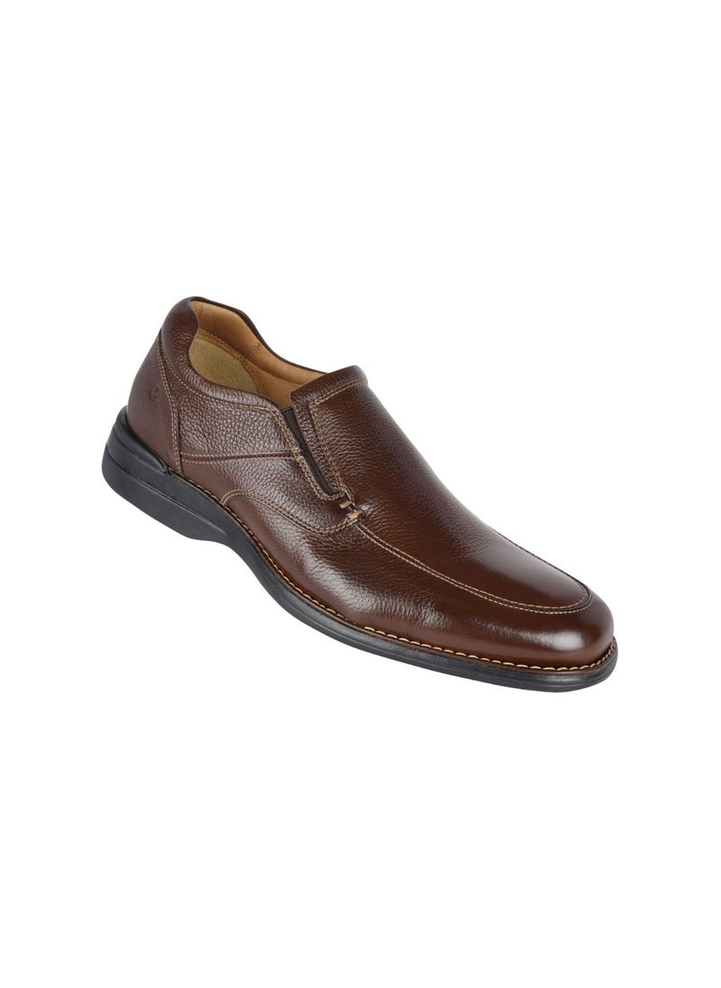 DEMOCRATA - 032-108 Democrata Mens Leather Shoe Smart Comfort Madison HI-Soft 32 Brown Lace 215106-002 - Image 1