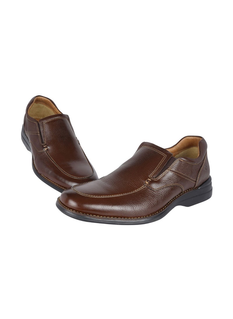 DEMOCRATA - 032-108 Democrata Mens Leather Shoe Smart Comfort Madison HI-Soft 32 Brown Lace 215106-002 - Image 1