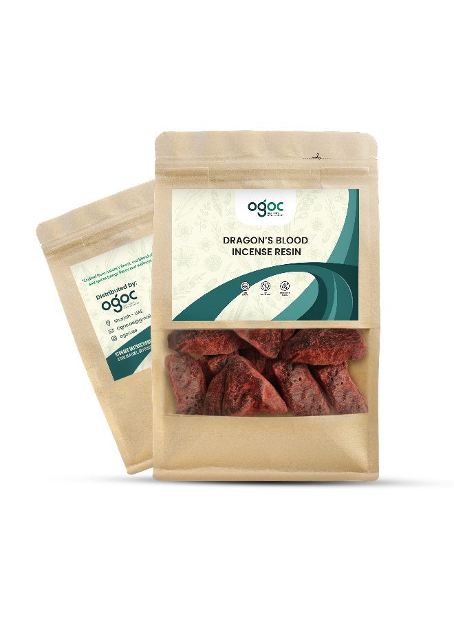 OGOC Dragon’s Blood Incense Resin Red Aromatic Resin Traditional Fragrant Tree Sap Resin for Charcoal Burner Bakhoor Burner Incense Blends and Home Fragrance Use - Image 5