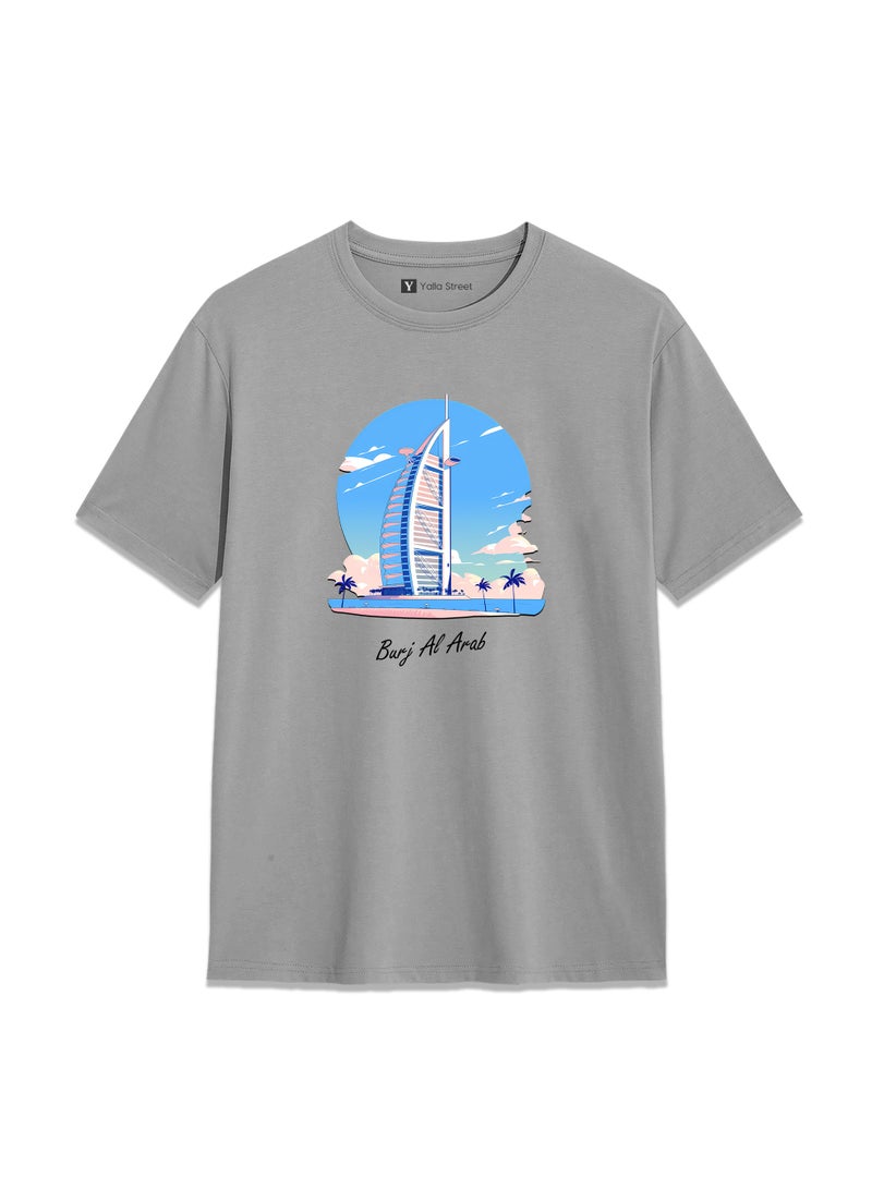 Yoo Street Burj Al Arab Inspired T Shirt Iconic Dubai Landmark Graphic for Trendy Fashion Lovers - Image 1