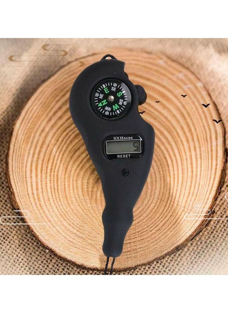 DubaiGallery - Portable Digital Finger Counter Tasbih Portable Rotating Prayer Beads with Digital Counter with Compass - Image 1