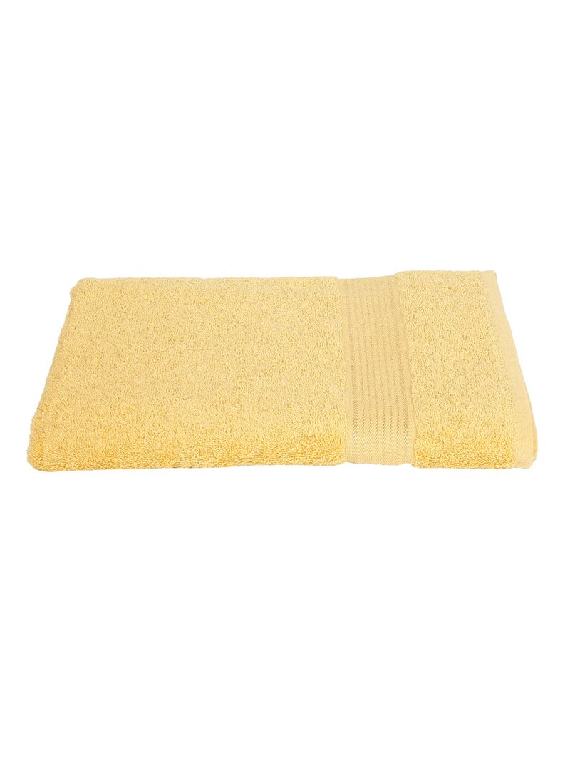 KOPA Quick Dry 100 Cotton Soft Terry Towel 1pc Bath Towel dross Quick Dry 100 Cotton Super Absorbent Lightweight Odour Free for Men Women Kids SolidYellow - Image 2