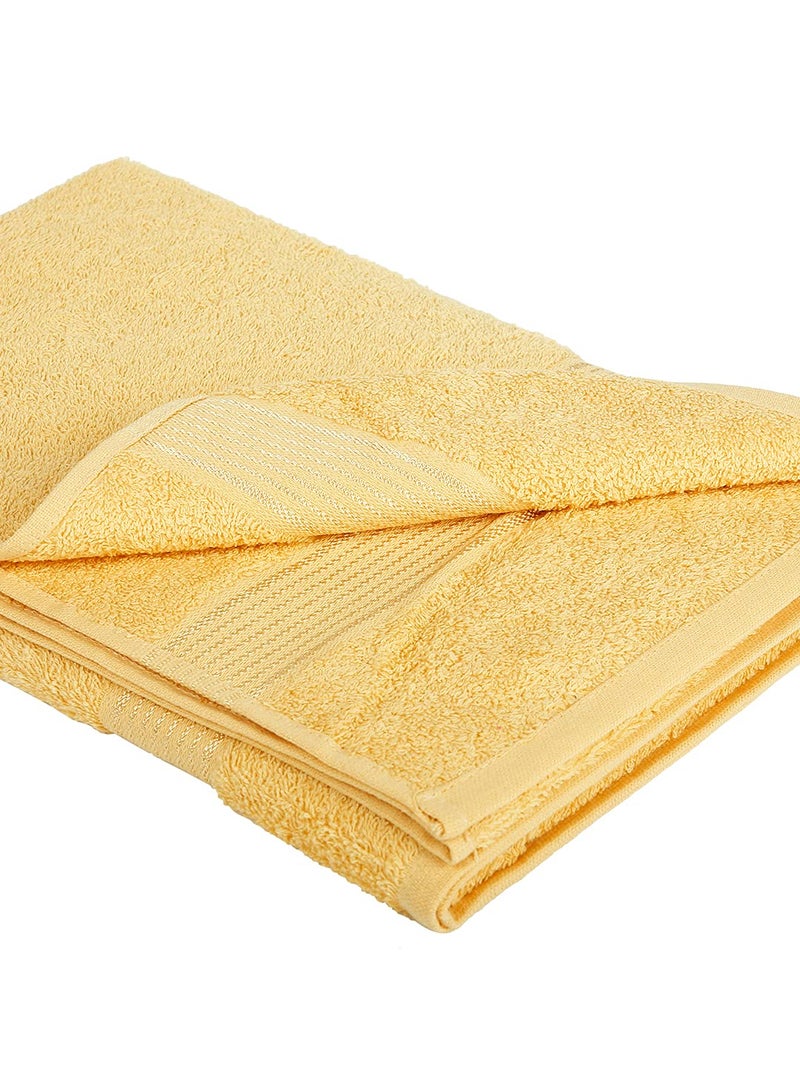 KOPA Quick Dry 100 Cotton Soft Terry Towel 1pc Bath Towel dross Quick Dry 100 Cotton Super Absorbent Lightweight Odour Free for Men Women Kids SolidYellow - Image 5