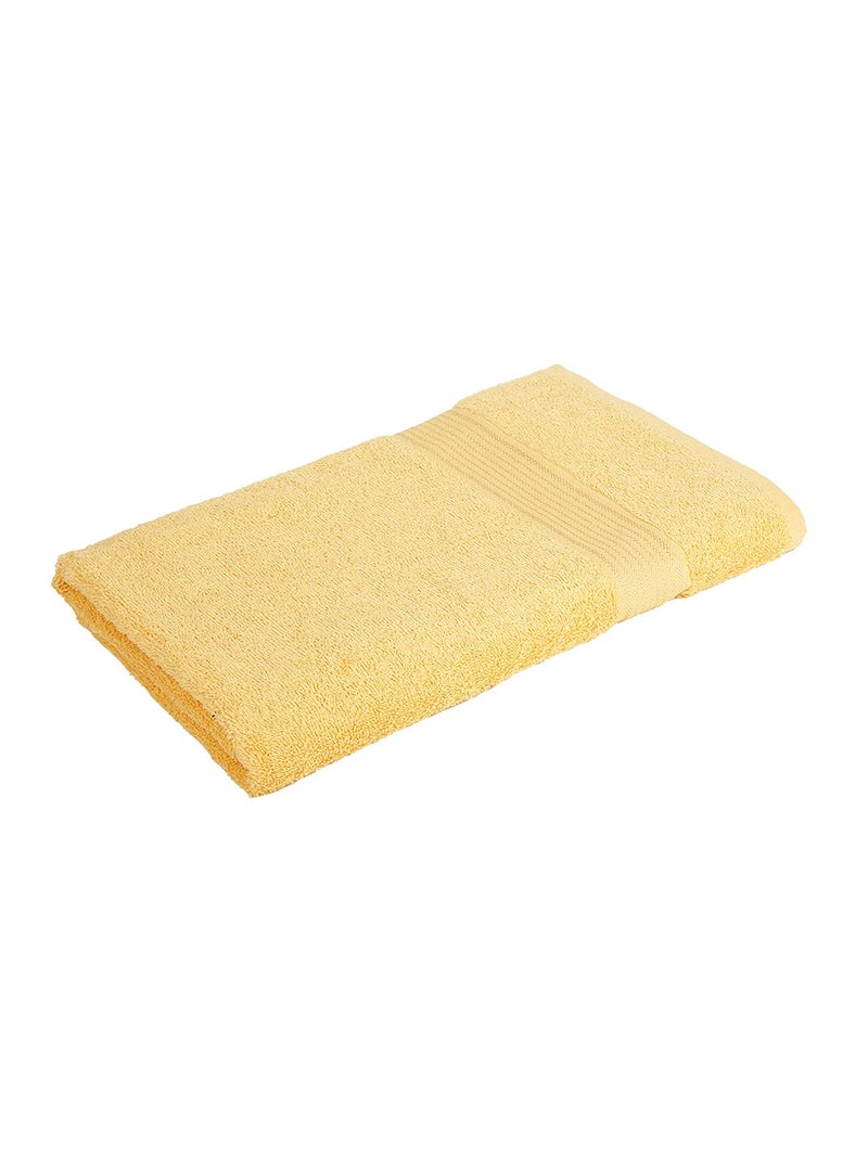 KOPA Quick Dry 100 Cotton Soft Terry Towel 1pc Bath Towel dross Quick Dry 100 Cotton Super Absorbent Lightweight Odour Free for Men Women Kids SolidYellow - Image 3