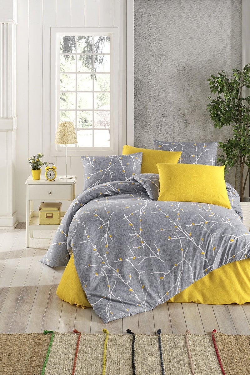 Tabu Home Parure Branch Gray Double Duvet Cover Set  - Image 1