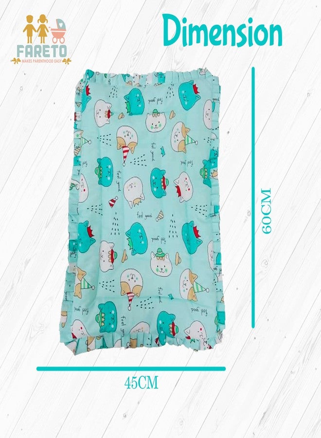 Fareto Baby | 100% Cotton | Super Soft | Hand Carry Bed | Gadi (Pack of 2)(0-3 Months)(L-60CM, B-45CM)(Colors May Vary) - Image 5