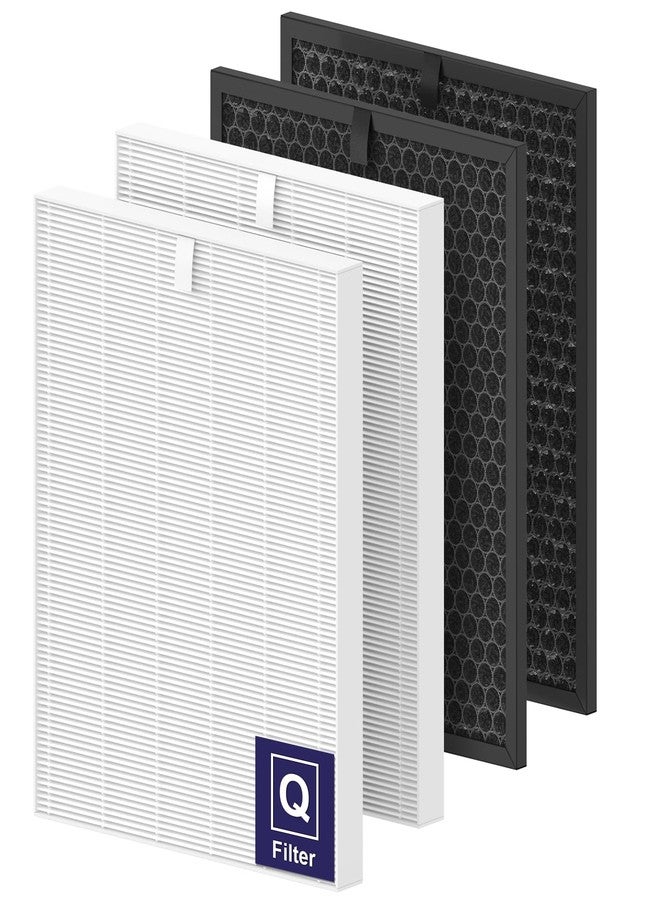 FMDZFL Filter Q - 1712-0123-00 Replacement filter for Winix 5510 and 5520 Air Purifier, 5510 Replacement Combo Pack Includes: 2 HEPA & 2 Carbon Filter - Image 1