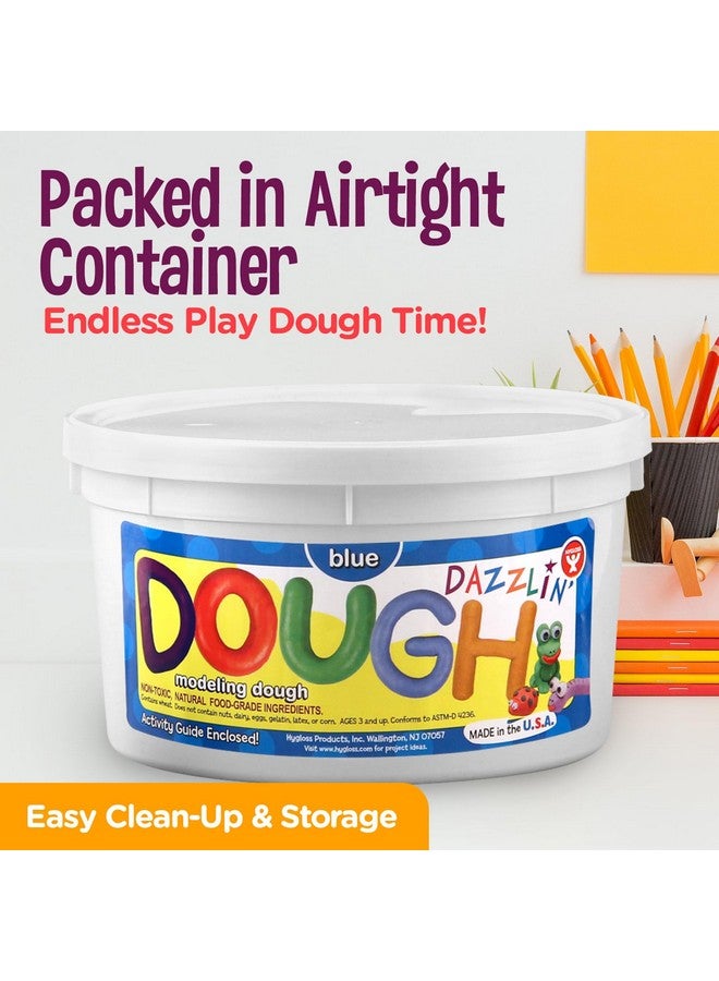 Hygloss Play Modeling Dough - Blue Dough Scented - Safe & Non-Toxic for Kids Arts & Crafts - Party Favors - Classroom Supplies - 3lb - Image 3