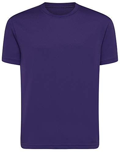 Opna Youth Boys Dri Fit Athletic T Shirts for Boys & Girls Sports Undershirt – Youth & Teen Sizes Purple-L - Image 1