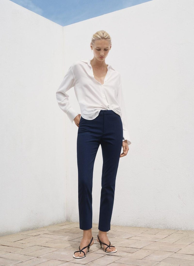 MANGO Crop Skinny Trousers  - Image 4