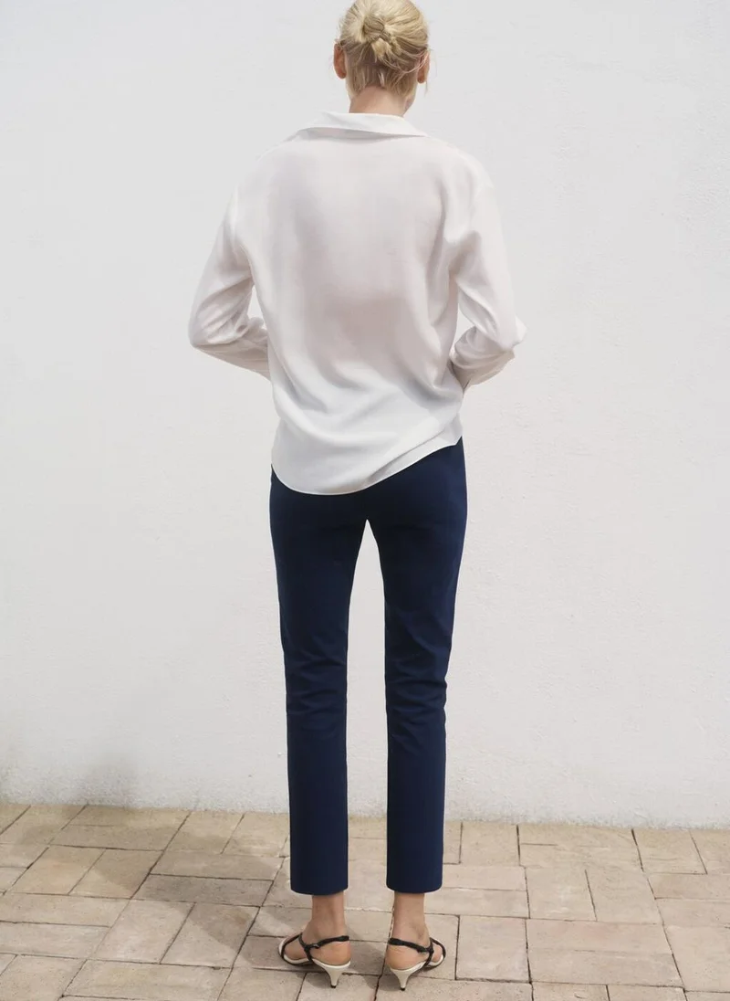 مانجو Crop Skinny Trousers