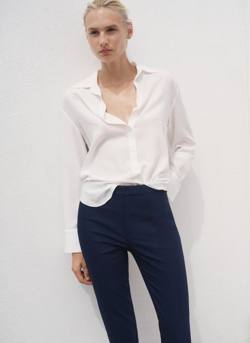 MANGO Crop Skinny Trousers  - Image 3