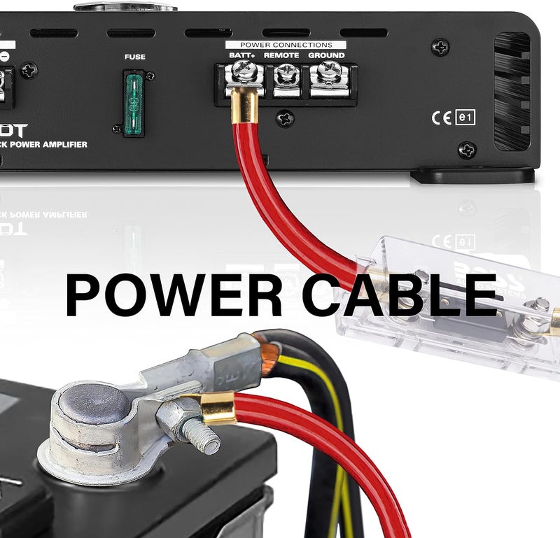 BOSS Audio Systems KIT20 0 Gauge Amplifier Installation Wiring Kit - Image 4