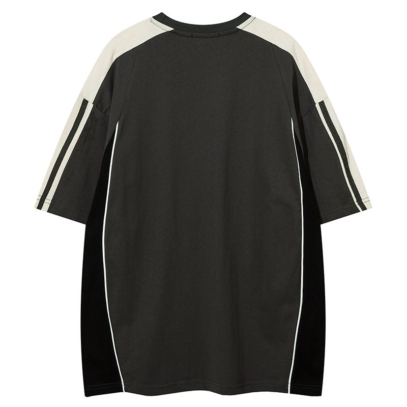 Yprs Men'S High Street Letter Printed Short-Sleeved T-Shirts For Men And Women Ins Summer Trbottomy Loose Bottoming Shirts - Image 5