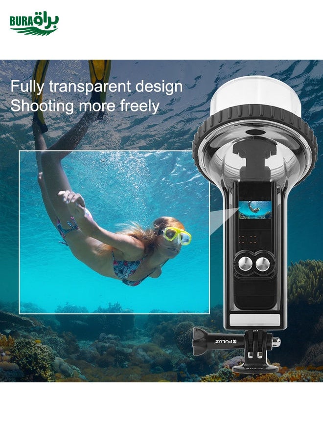 BURAQ PULUZ 60m Underwater Waterproof Housing Diving Case Cover for DJI Osmo Pocket 2(Black)  - Image 5