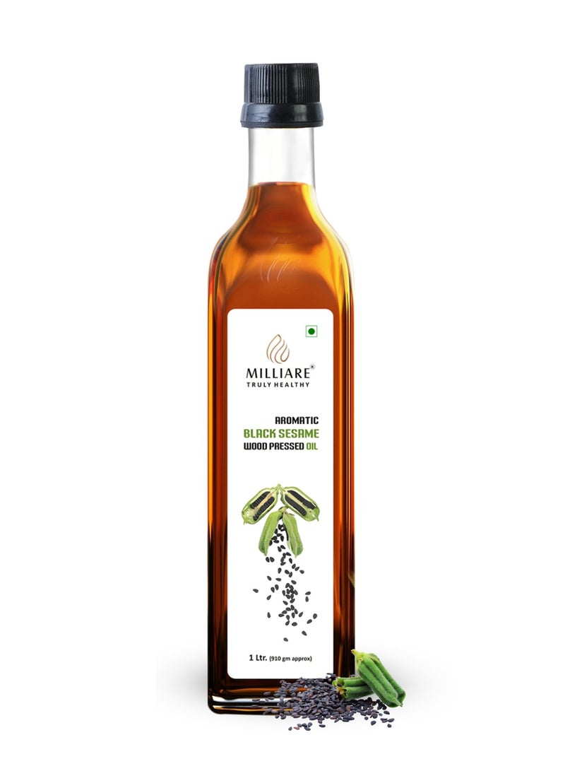 ميلياري صحية حقًا زيت السمسم الأسود الطبيعي من ميلياري معصور على البارد – نقي 100% (250 مل) - Image 1