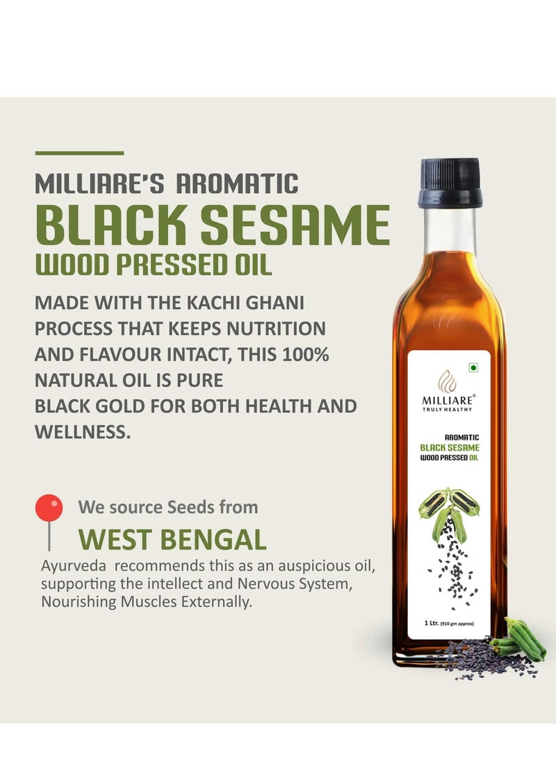 ميلياري صحية حقًا زيت السمسم الأسود الطبيعي من ميلياري معصور على البارد – نقي 100% (250 مل) - Image 4