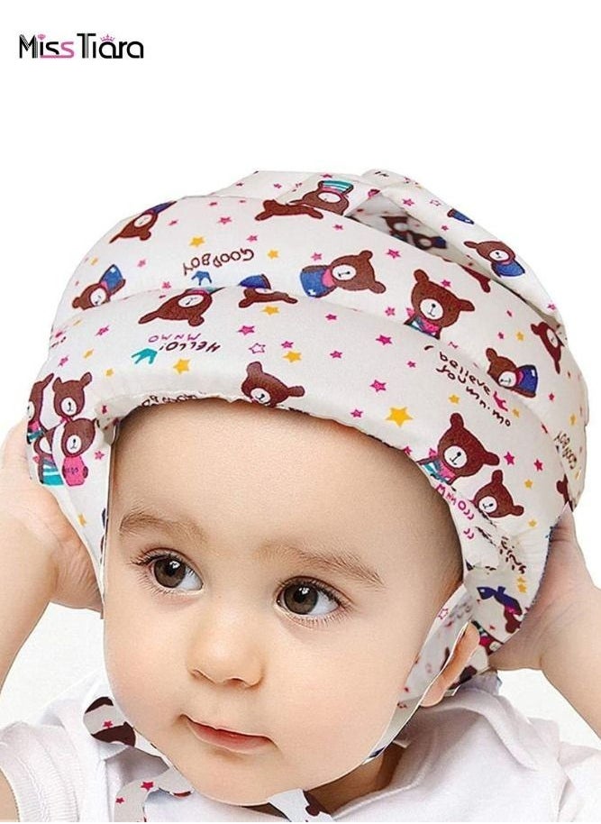 MissTiara Baby Safety Helmet Head Protector Breathable & Adjustable Head Cushion Bumper Bonnet for Running Walking Crawling  - Image 1
