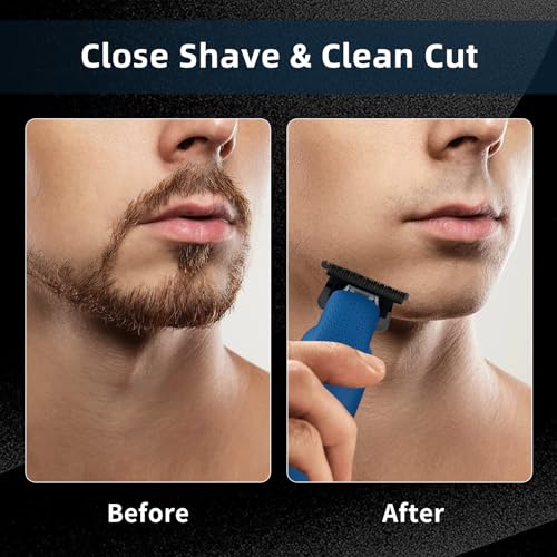 IWEEL Professional Beard Trimmer for Men - Electric Hair Clippers, Zero Gapped T-Blade Edgers, Cordless Rechargeable Mustache Trimmer Grooming Kit for Body - Image 3
