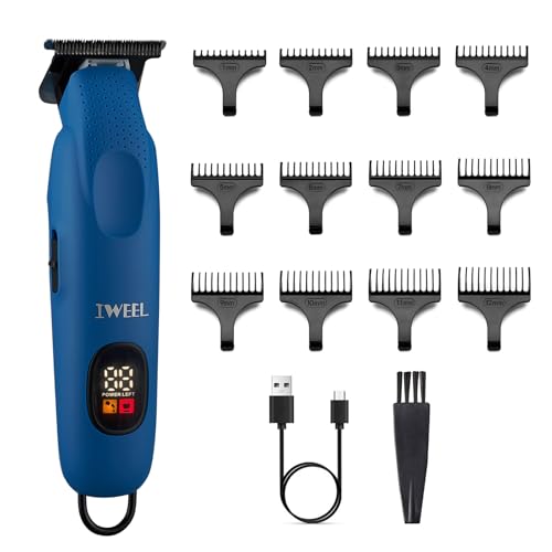 IWEEL Professional Beard Trimmer for Men - Electric Hair Clippers, Zero Gapped T-Blade Edgers, Cordless Rechargeable Mustache Trimmer Grooming Kit for Body - Image 1