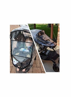 KASTWAVE Stroller Weather Shield Universal with Rain Cover (Transparent)  - Image 2
