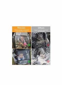KASTWAVE Stroller Weather Shield Universal with Rain Cover (Transparent)  - Image 5