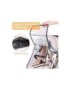 KASTWAVE Stroller Weather Shield Universal with Rain Cover (Transparent)  - Image 3