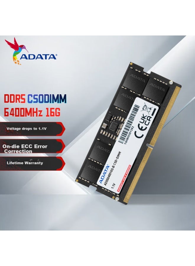 ADATA Adata 16Gb Ddr5 6400Mhz Csodimm Laptop Memory Module Blooming Deepseek Hardware - Image 1