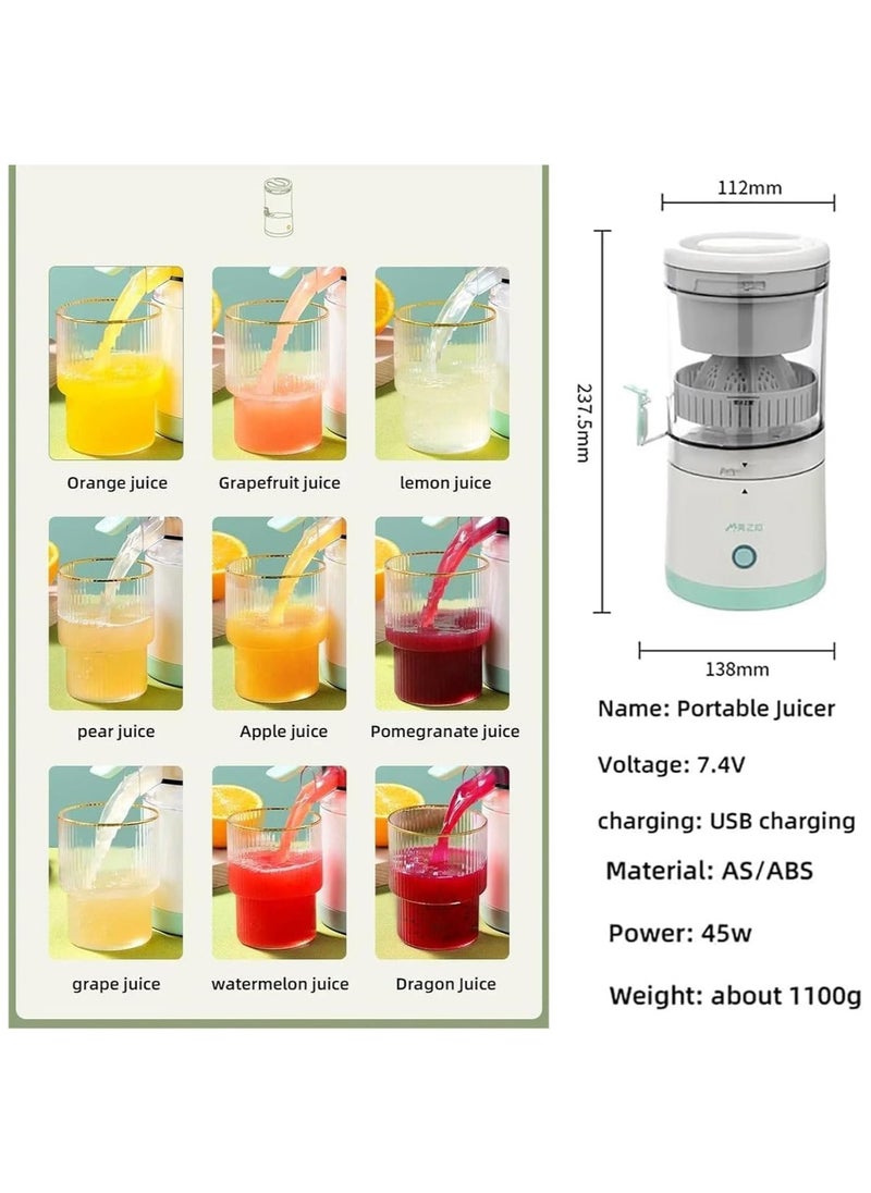 Arabest Wireless Portable Juice Machine, Wireless Portable Juicer, Electric Citrus Juicer, USB Estractor para Jugos De Frutas y Vegetales Portatiles Electrico Fruit Squeezer for Orange Lemon Grapefruit  - Image 4