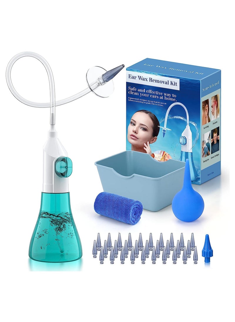 Ear Wax Removal Manual Ear Irrigation Flushing System Safe and Effective Ear Cleaner Ear Cleaning Kit for Adults Kids Ear Wax Removal kit Includes Basin Towel & 31 Tips - pzsku/ZBFD9ED5D12EA3FA9F0B9Z/45/_/1723107561/3b90c8fe-0af0-490c-8678-d0a085eacf8f