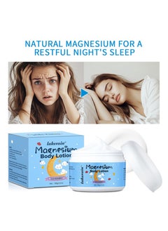 lakerain Magnesium Body Lotion-Nighttime Lavender Topical Magnesium Cream and Body Lotion 3.4oz - Support for Sleep, Bone, Heart and Muscle Health-Promotes Sleep and Soothing Relief for Sore Muscles, Leg Cramps  - Image 5