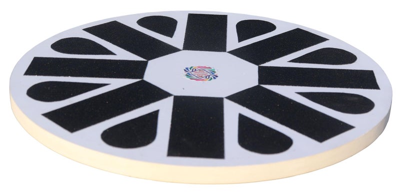 Homecute Balance Board Wobble Board for Physical Therapy, Standing Desk,Rocker Board, Core Training, Exercise Balance Stability Trainer for gym, home & Workout Made with MDF & Wood (Circle) - Image 3