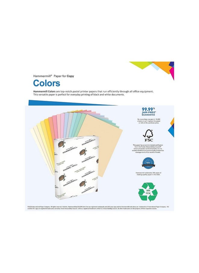 Hammermill 103168 Recycled Colored Paper, 20Lb, 8-1/2 X 11, Goldenrod, 500 Sheets/Ream  - Image 3