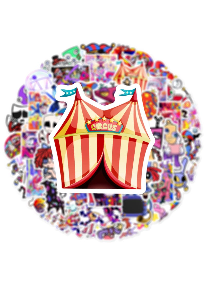 Loquat 180Pcs Random Anime Sticker The Amazing DIigital Circus Stickers Pack Kawaii Stickers Waterproof Vinyl Stickers Aesthetic Anime Stickers For Boys Girls Stickers For Skateboard Laptop Water Bottle - Image 1