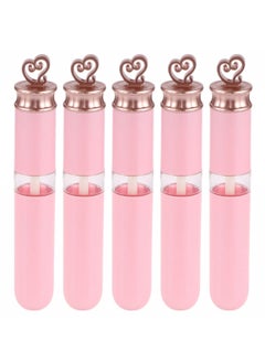 5 Pack 6ml Clear Refillable Lip Gloss Tubes, Ideal for DIY Lip Balm and Gloss, Travel-Friendly Cosmetic Containers