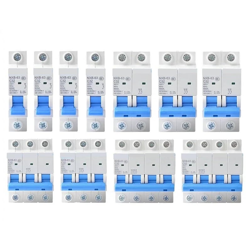 NXB 63 125 DZ47 Mini Circuit Breaker 1P 2P 3P 4P 1A 125A MCB With Indication - Image 5