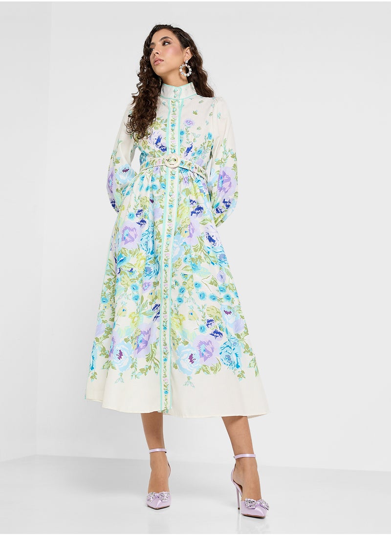 Khizana - Floral Print Dress - Image 1