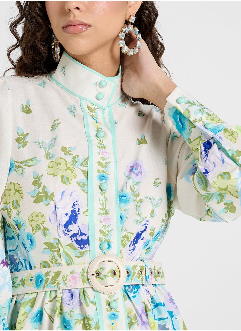 Khizana - Floral Print Dress - Image 1
