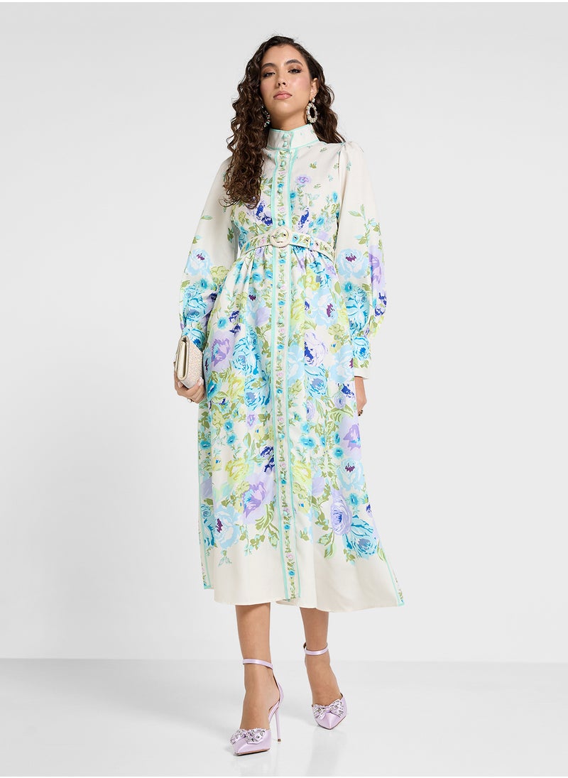 Khizana - Floral Print Dress - Image 1