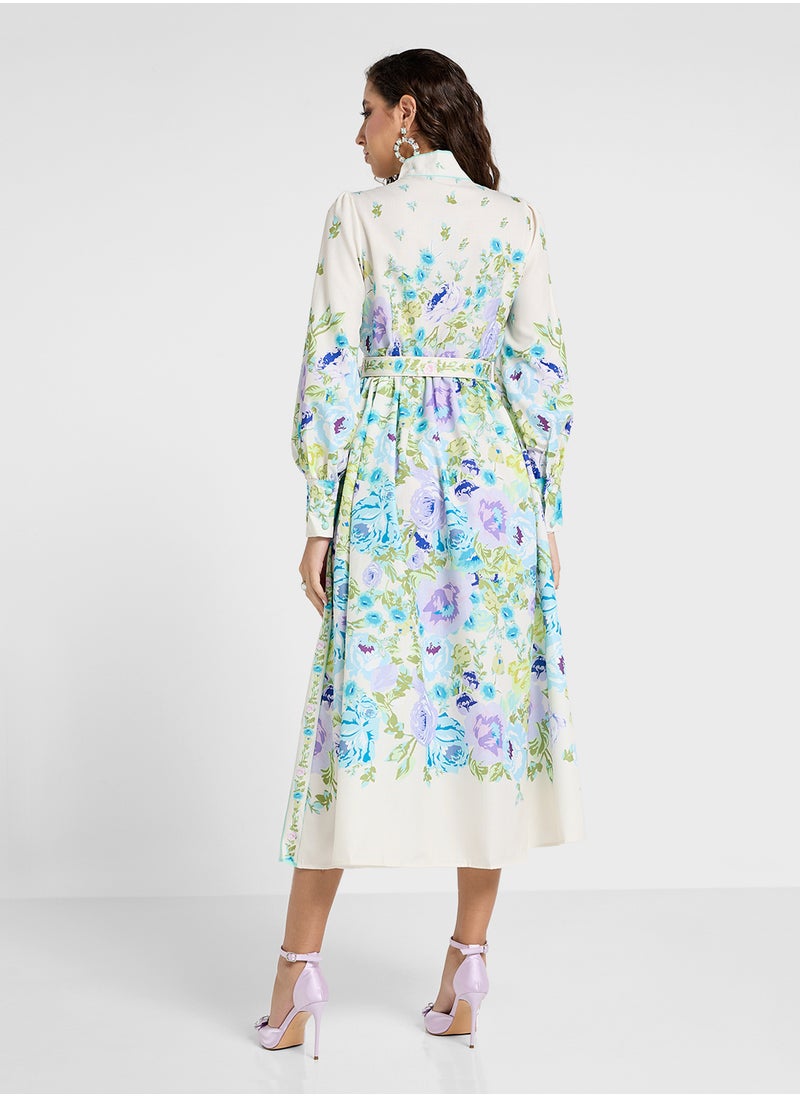 Khizana - Floral Print Dress - Image 1