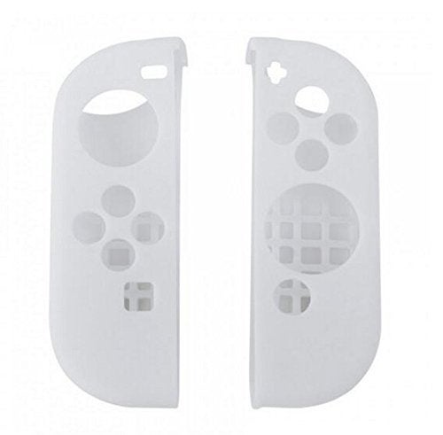 Ambertown Silicone Protective Skin Soft Shell Case Cover for Switch Controller Skin Clear-White - Image 1